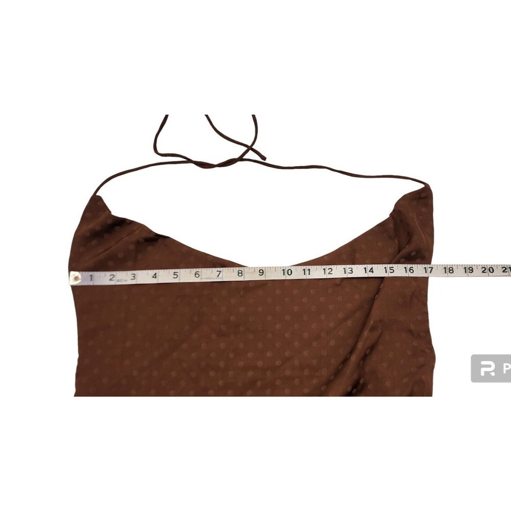 NWT Princess Polly Lenny Mini Dress Brown Polka Dot Sexy Size 8 - Picture 10 of 13